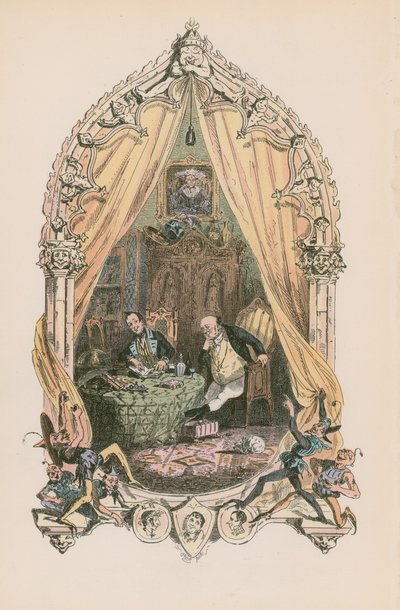 Illustration til Pickwick Papers af Hablot Knight Browne