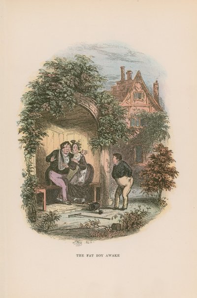 Illustration til Pickwick Papers af Hablot Knight Browne