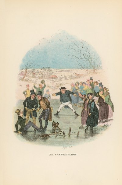 Illustration til Pickwick Papers af Hablot Knight Browne