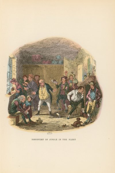 Illustration til Pickwick Papers af Hablot Knight Browne