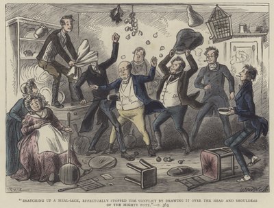 Illustration til Pickwick Papers af Hablot Knight Browne