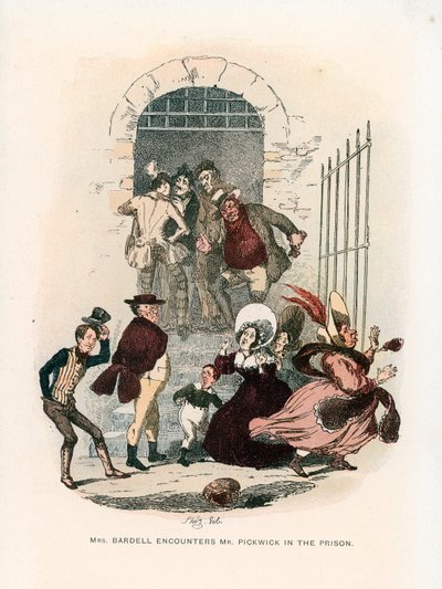 Illustration til Pickwick Papers af Hablot Knight Browne