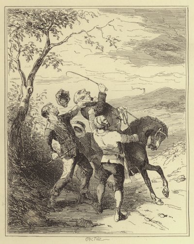 Jobling og Armstrong angriber hr. Fairles af Hablot Knight Browne