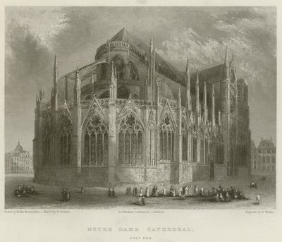 Notre Dame-katedralen, East End af Hablot Knight Browne