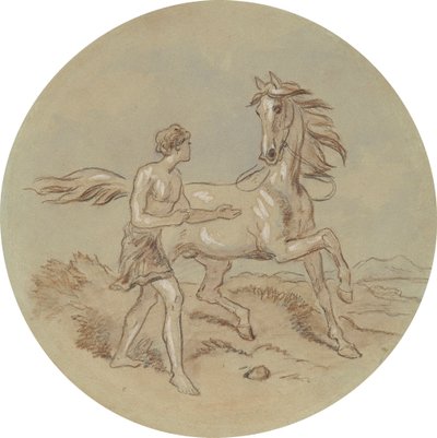 Et af atten designs til en serie af plader, der illustrerer Venus og Adonis af Hablot Knight Browne
