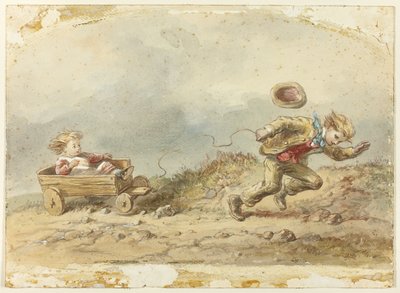Det knækkede vogn-reb af Hablot Knight Browne