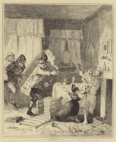Indbrudstyvene af Hablot Knight Browne