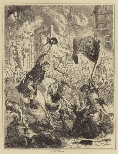 London-optøjerne af Hablot Knight Browne
