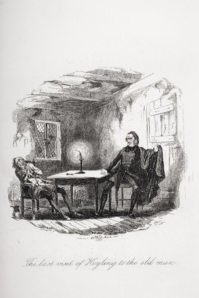 Heylings sidste besøg hos den gamle mand, illustration fra 