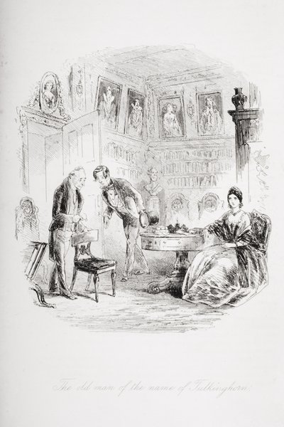 Den gamle mand med navnet Tulkinghorn, illustration fra 
