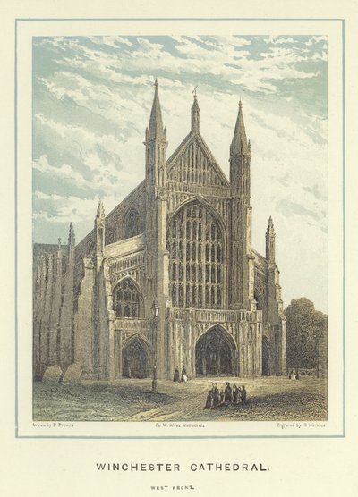 Winchester Cathedral, vestfronten af Hablot Knight Browne
