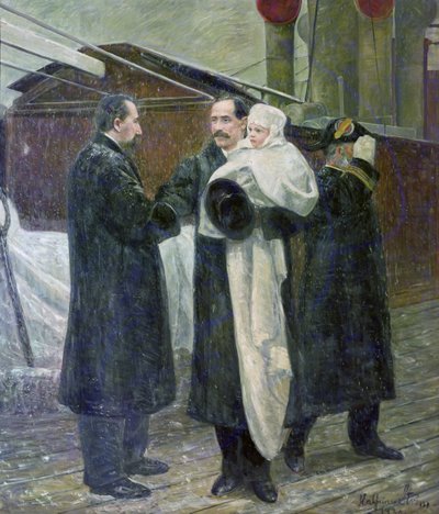 Kong Haakon på norsk jord i 1905 af Halfdan Frithjof Strom