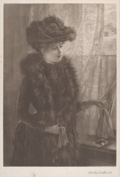 Uden titel (Lady in Furs) af Hamilton Hamilton