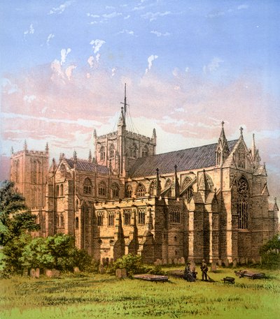 Ripon Cathedral, Yorkshire, c1870 af Hanhart