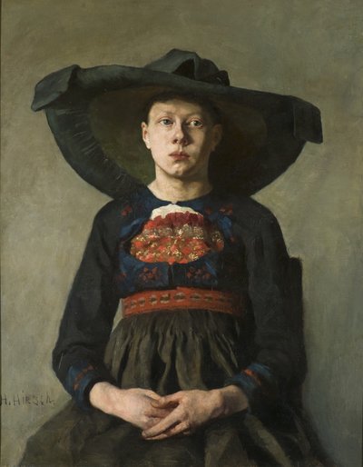 En bayersk bondepige, 1885-87 af Hanna Pauli