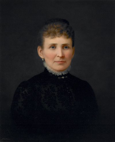 Portræt af en kvinde, ca. 1886 (olie på lærred) af Hannah Brown Skeele
