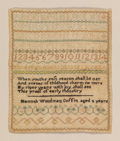 Prøvetager af Hannah Woodman Coffin