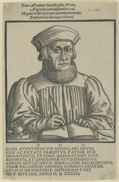 Ioannes Aventinus - dedicatio Annalium Boiorum af Hanns Lautensack
