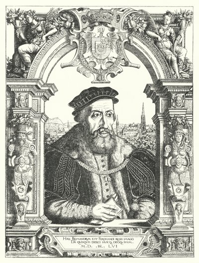 Ferdinand I, hellig romersk kejser (gravering) af Hanns Sebald Lautensack