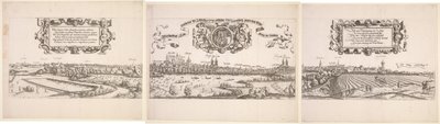 Panoramaudsigt over Nürnberg, 1552. af Hanns Sebald Lautensack