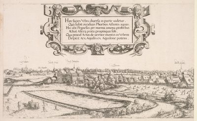 Panoramaudsigt over Nürnberg: Venstre del, 1552. af Hanns Sebald Lautensack