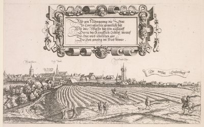 Panoramaudsigt over Nürnberg: højre del, 1552. af Hanns Sebald Lautensack