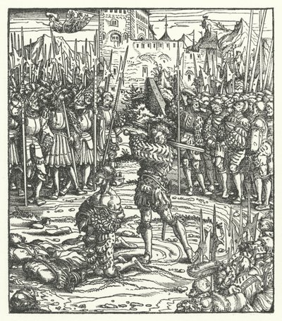Henrettelse af lederne af et oprør mod ærkehertug Maximilians styre i Flandern af Hans (after) Burgkmair