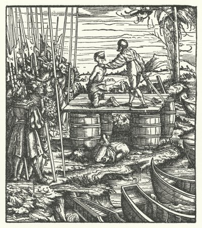 Henrettelse af lederne af et oprør mod ærkehertug Maximilians styre i Flandern af Hans (after) Burgkmair