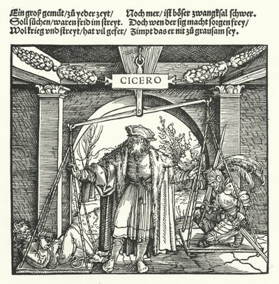 Retfærdighed (gravering) af Hans (after) Burgkmair