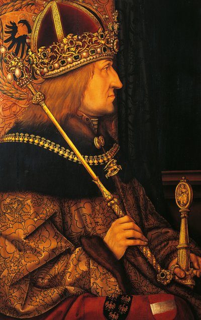Portræt af Frederik III (den fredelige) af Hans (after) Burgkmair