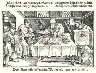 Velgøreren (gravering) af Hans (after) Burgkmair