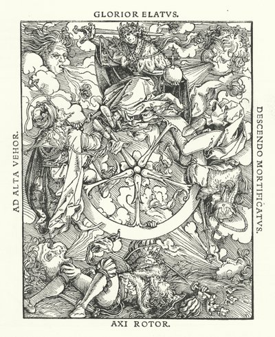 Træsnit fra De Remediis Utriusque Fortunae (Remedies for Fortune Fair and Foul) af Petrarch (gravering) af Hans (after) Burgkmair
