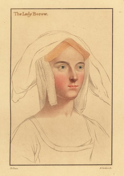 Alice London eller Catherine Clifton eller Catherine Parr., 1812 (gravering) af Hans (after) Holbein the Younger