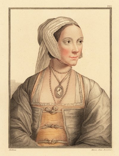 Cicely, datter af Sir Thomas More. ,1812 (gravering) af Hans (after) Holbein the Younger