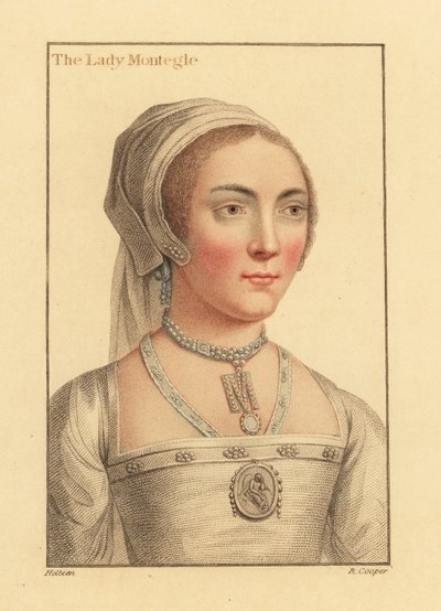 Lady Mary Brandon, baronesse Monteagle af Hans (after) Holbein the Younger