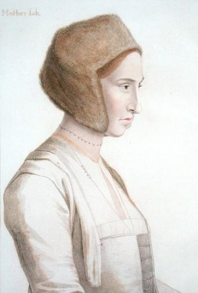 Moder Jackson, sygeplejerske til den fremtidige Edward VI, indgraveret af Francesco Bartolozzi (1727-1815) (gravering) af Hans (after) Holbein the Younger