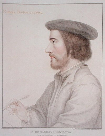 Nicholas Borbonius (1503-50) graveret af Francesco Bartolozzi (1727-1815) 1793 (gravering) af Hans (after) Holbein the Younger