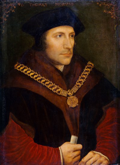Sir Thomas More ca. 1600 (olie på lærred) af Hans (after) Holbein the Younger