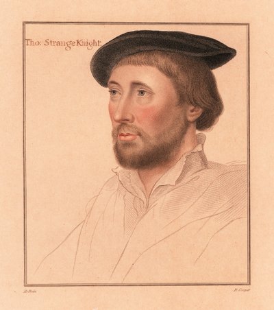 Sir Thomas le Strange af Hunstanton, High Sheriff of Norfolk., 1812 (gravering) af Hans (after) Holbein the Younger