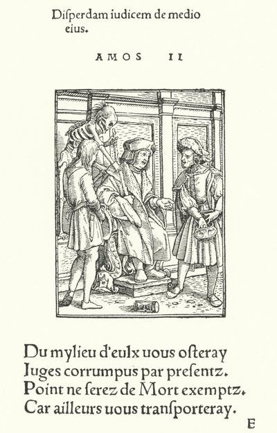 Den korrupte dommer (gravering) af Hans (after) Holbein the Younger