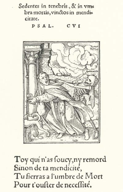 Troldmandsbroren eller munken (gravering) af Hans (after) Holbein the Younger