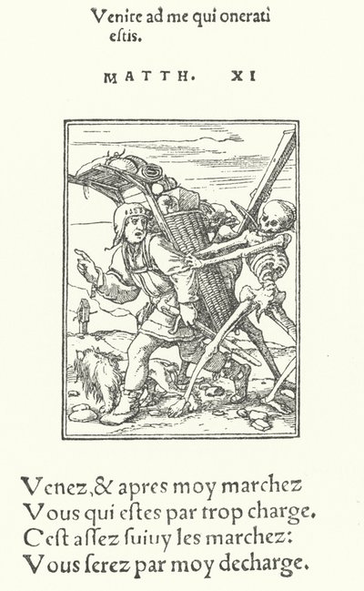 The Pedlar (gravering) af Hans (after) Holbein the Younger