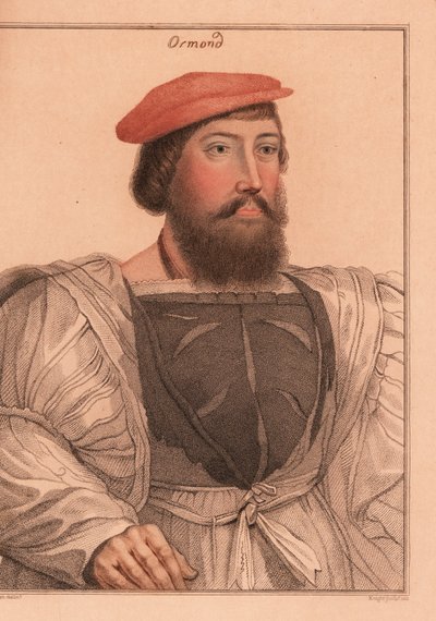 Thomas Boleyn eller James Butler, Earl of Ormond., 1812 (gravering) af Hans (after) Holbein the Younger
