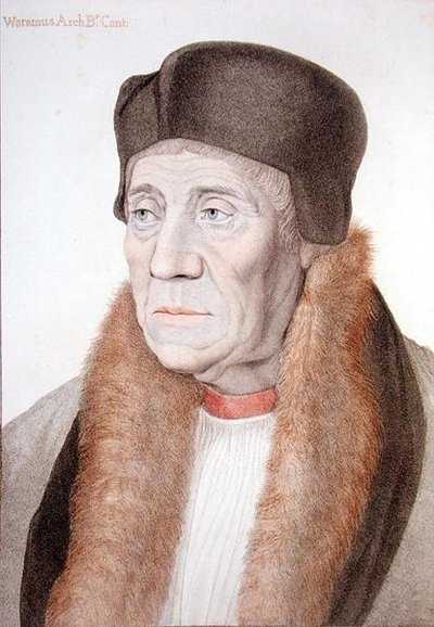 William Warham (1450-1532) graveret af Francesco Bartolozzi (1727-1815) (gravering) af Hans (after) Holbein the Younger