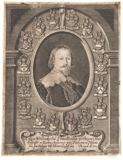Hans Krabbe til Søgård. Fra en ligprædiken 1648 af Hans Andreas Greys