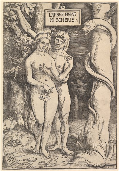 Adam og Eva, 1511. af Hans Baldung
