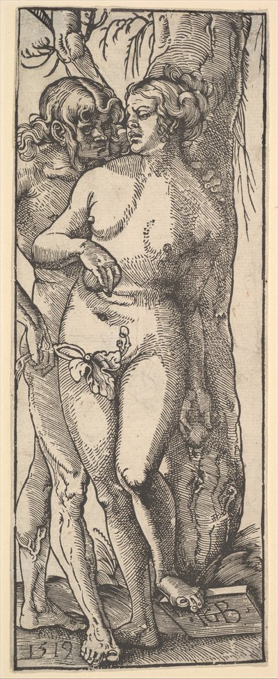 Adam og Eva, 1519. af Hans Baldung
