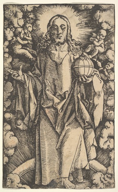 Kristus med en globus, 15.-16. århundrede. af Hans Baldung