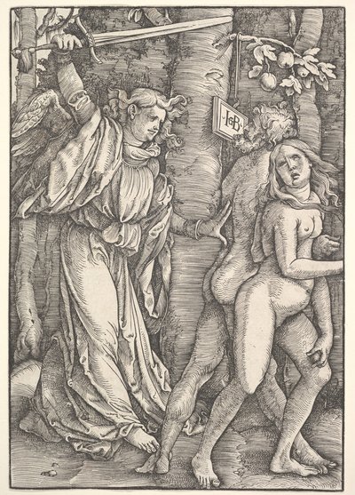 Udvisning fra Paradiset, 1514. af Hans Baldung