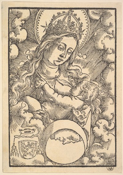 Madonna Lactans, fra Enchiridon poeticum, 1515 af Hans Baldung